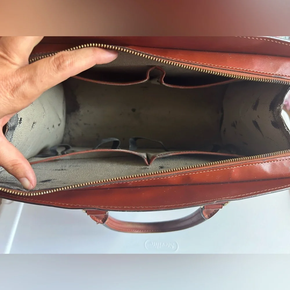 Authentic Louis Vuitton Brown Epi Leather Riviera Handbag